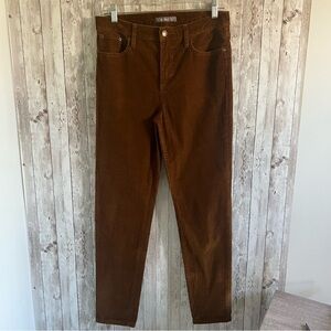 Garnet Hill Brown Skinny Corduroy Pants 6